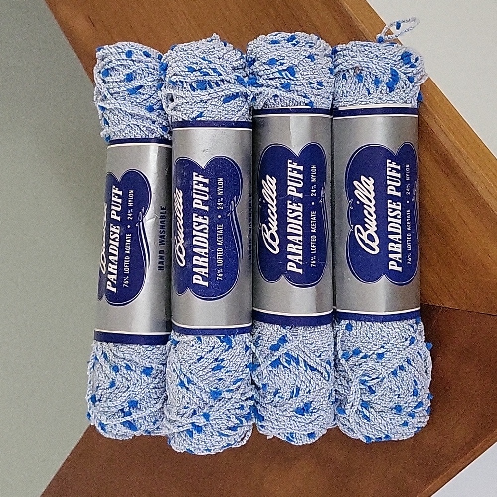 TEN SKEINS BUCILLA PARADISE PUFF YARN